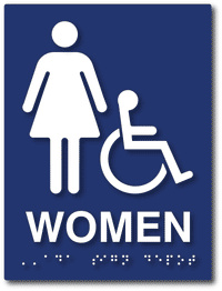 ADA Compliant Signs for Women Bathrooms and Restrooms