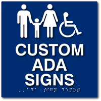 Custom Tactile Braille ADA Signs