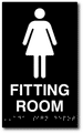 Womens Fitting Room ADA Signs - 6" x 9" thumbnail