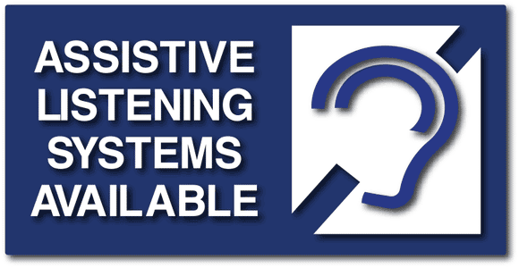 ADA-1064 Assistive Listening Systems Available Sign - ADA Compliant Sign - Blue