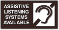 Assistive Listening Systems Available ADA Signs - 12" x 6" thumbnail