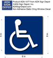 Window Decals - Wholesale - Wheelchair Symbol - 6" x 6" - (Pack of 25) thumbnail