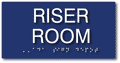 Riser Room Sign - 8x4 - ADA Compliant Tactile Text and Braille thumbnail