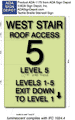Stairwell Floor Level Sign - 12" x 18" - ADA & IFC Compliant thumbnail