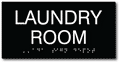 Laundry Room ADA Sign with Braille - 8" x 4" thumbnail
