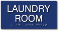 Laundry Room ADA Sign with Braille - 8" x 4" thumbnail
