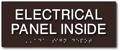 Electrical Panel Inside - 10" x 4" - ADA Tactile Braille Sign thumbnail