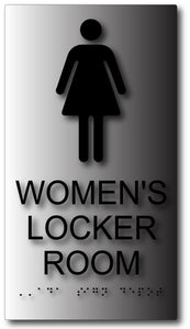 BAL-1030 Women Locker Room Sign - black