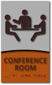 Modern Design Conference Room ADA Signs - 6" x 10" or 10" x 4" thumbnail
