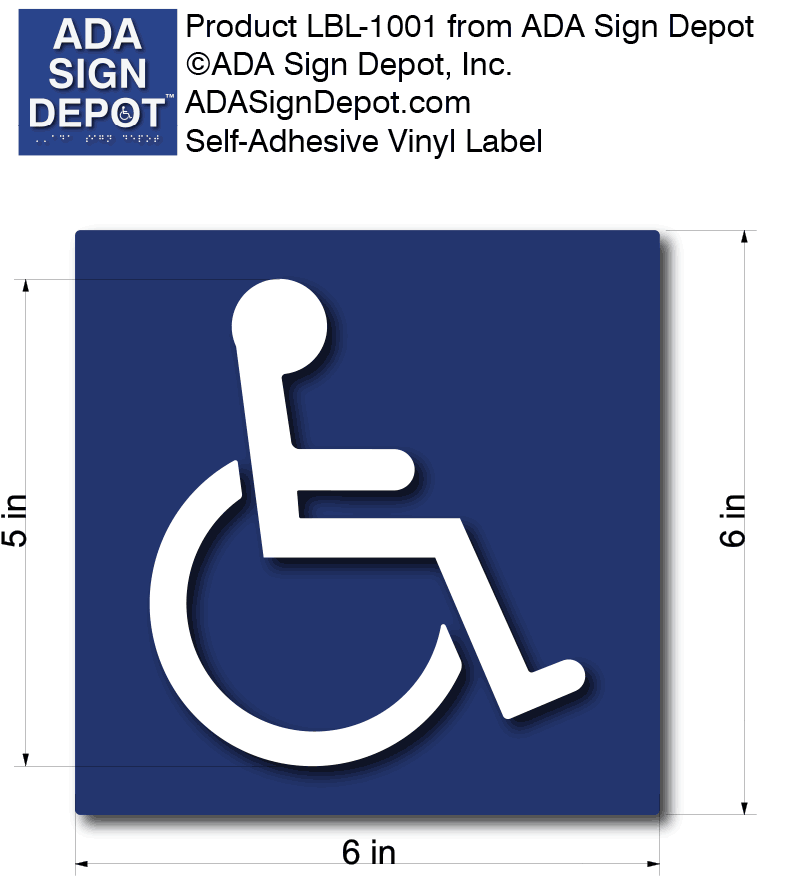 Wheelchair Symbol of Accessibility SelfAdhesive Labels Wholesale