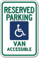 R7-8-MOD Van Accessible Handicap Parking Signs - 12" x 18" thumbnail
