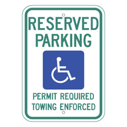 PAR-1029 Arkansas State Handicapped Parking Sign