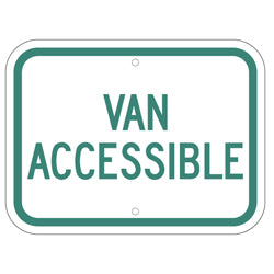 PAR-1043 North Carolina State Van Accessible Handicap Parking Sign