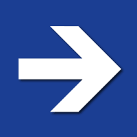 Arrow Symbol Sign Can Be Positioned to Direct Right, Left, Up or Down