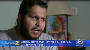 A blind man failed the U.S. citizenship test after it wasn’t offered in Braille