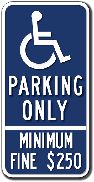 Handicapped Parking Signs: Federal, California, and State Specific Signs