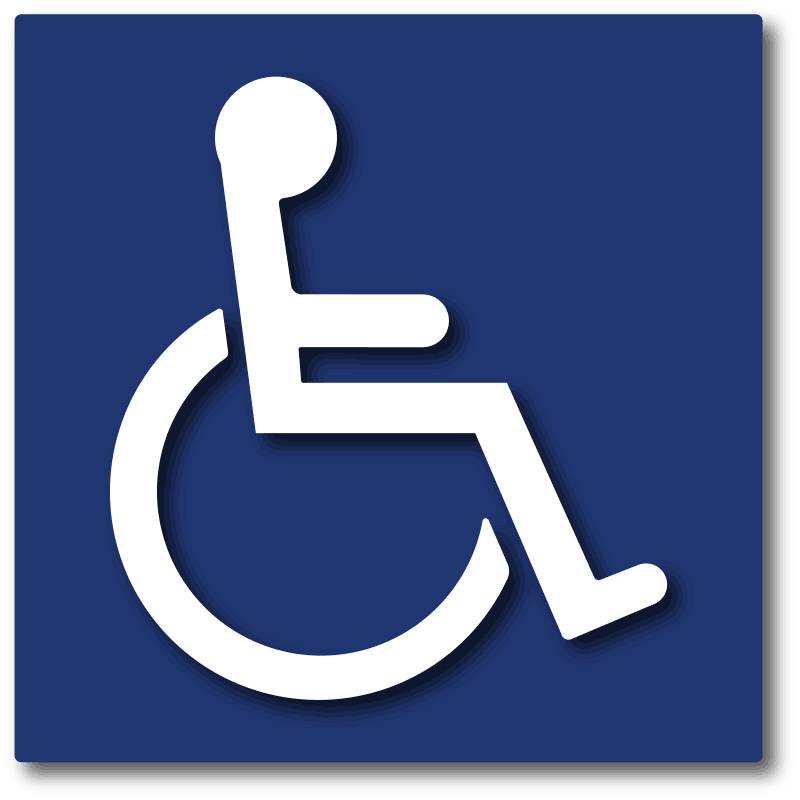 ADA Window Decals and Wheelchair Symbol Labels – ADA Sign Depot