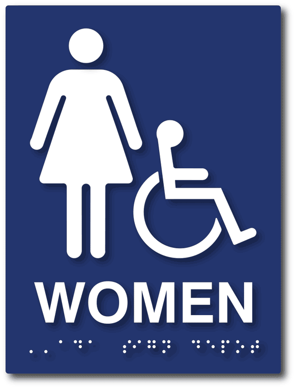 Women's Bathroom ADA Signs from ADA Sign Depot
