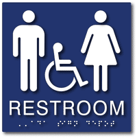 ADA Compliant Signs for Unisex Bathrooms