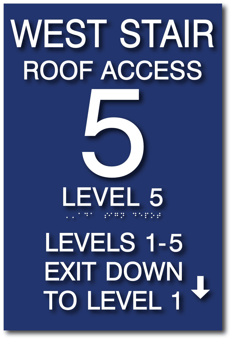 ADA Compliant Stairwell and Elevator Signs – ADA Sign Depot