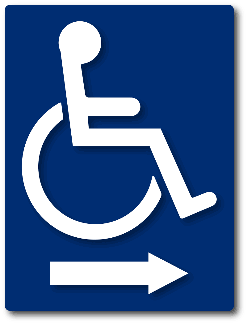 Ada Map. Mark ADA Wayfinding Signs, Guide Signs, and Path of Travel Signs – ADA Sign ...