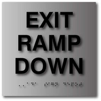 Exit & Entrance Brushed Aluminum Signs from ADA Sign Depot