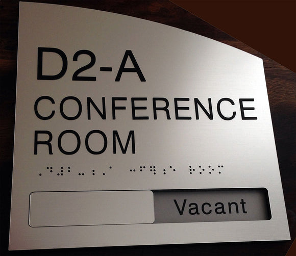 Brushed Aluminum ADA Signs