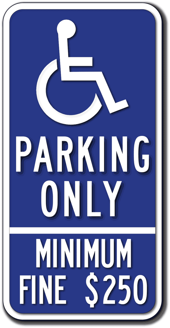 Official California Handicap Parking Signs