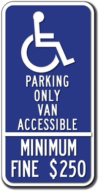Handicap Parking Signs, ADA Parking Signs