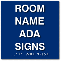 Room Name ADA Signs from ADA Sign Depot