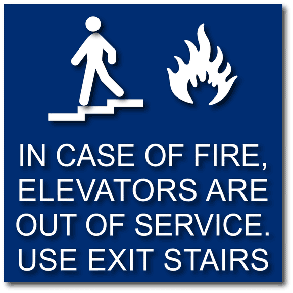 Fire Emergency ADA Signage from ADA Sign Depot