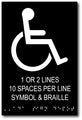 Custom ADA Signs with Text, Braille, and One Symbol - Up to 6x9 thumbnail