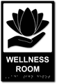 ADA Compliant Wellness Room Sign - 6" x 9" thumbnail