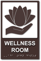 ADA Compliant Wellness Room Sign - 6" x 9" thumbnail