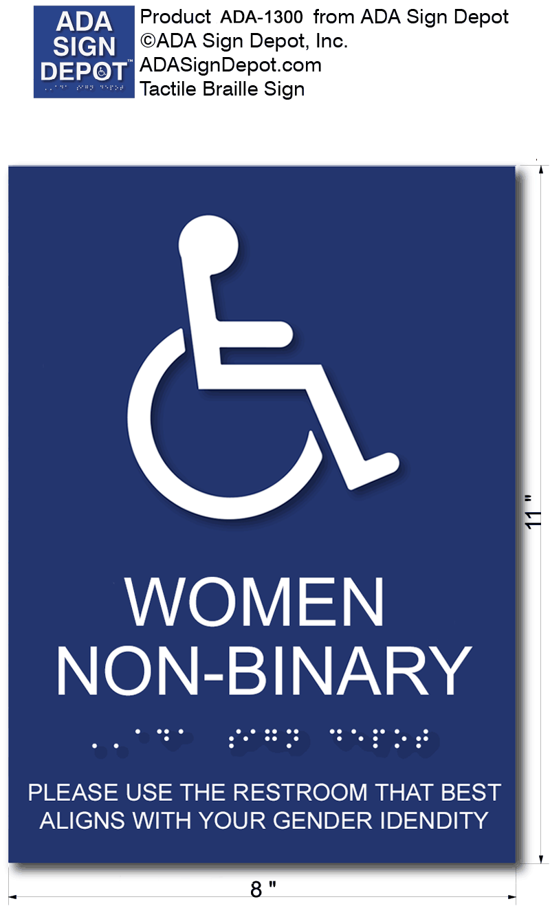 Ada Braille Restroom Signs