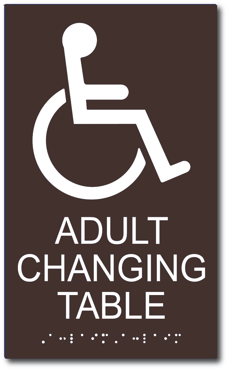 ADA Compliant Adult Changing Table Sign ADA Sign Depot