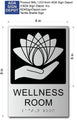 ADA Compliant Wellness Room Sign - 6" x 9" thumbnail