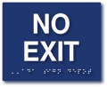 No Exit ADA Signs - 5" x 4" thumbnail