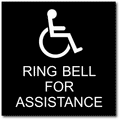 Ring Bell For Assistance ADA Signs - 10x10 thumbnail