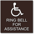 Ring Bell For Assistance ADA Signs - 10x10 thumbnail