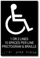 Custom ADA Signs with Text, Braille, and One Symbol - Up to 6x9 thumbnail