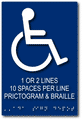 Custom ADA Signs with Text, Braille, and One Symbol - Up to 6x9 thumbnail