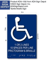 Custom ADA Signs with Text, Braille, and One Symbol - Up to 6x9 thumbnail