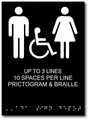 Custom ADA Signs with Tactile Text, Symbols, Braille - Up to 8" x 11" thumbnail