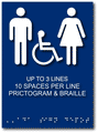 Custom ADA Signs with Tactile Text, Symbols, Braille - Up to 8" x 11" thumbnail