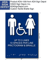 Custom ADA Signs with Tactile Text, Symbols, Braille - Up to 8" x 11" thumbnail