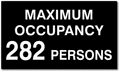 Maximum Occupancy of Room ADA Signs - 12"x7" thumbnail