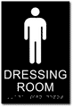 Mens Dressing Room ADA Signs - 6" x 9" thumbnail
