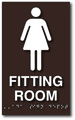 Womens Fitting Room ADA Signs - 6" x 9" thumbnail