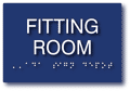 Fitting Room ADA Sign with Text and Braille - 6" x 4" thumbnail